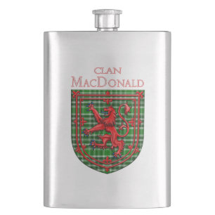 MacDonald von der Isles Ancient Tartan Flachmann
