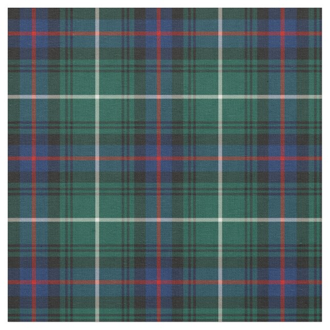 MacDonald von der Isles Tartan Stoff (Nahaufnahme)