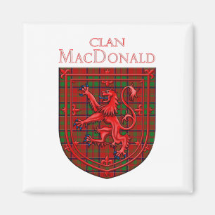 MacDonald von Glencoe Tartan Scottish Kariert Magnet
