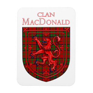 MacDonald von Glencoe Tartan Scottish Kariert Magnet