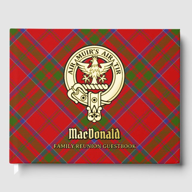 MacDonald von Keppoch Family Wiedersehen Gästebuch (Vorderseite)