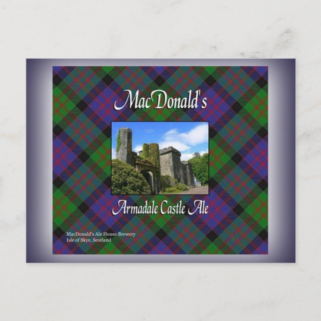MacDonald's Armadale Castle Ale Postkarte (Vorderseite)