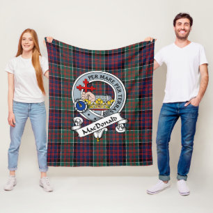Macdonalds von Donald Clan Abzeichen Tartan Karier Fleecedecke