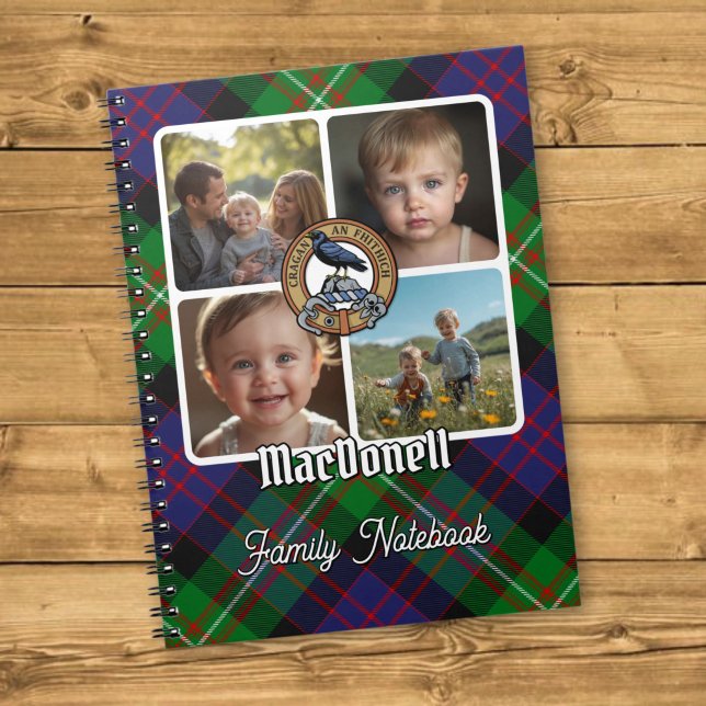 MacDonell-Familien-Fotocollage Notizblock (Von Creator hochgeladen)