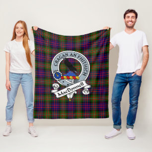 MacDonnell of Glengarry Modern Clan Abzeichen Tart Fleecedecke