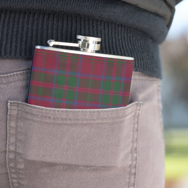 MacDougall Clan Tartan Kariertes Muster Flachmann (Beispiel)