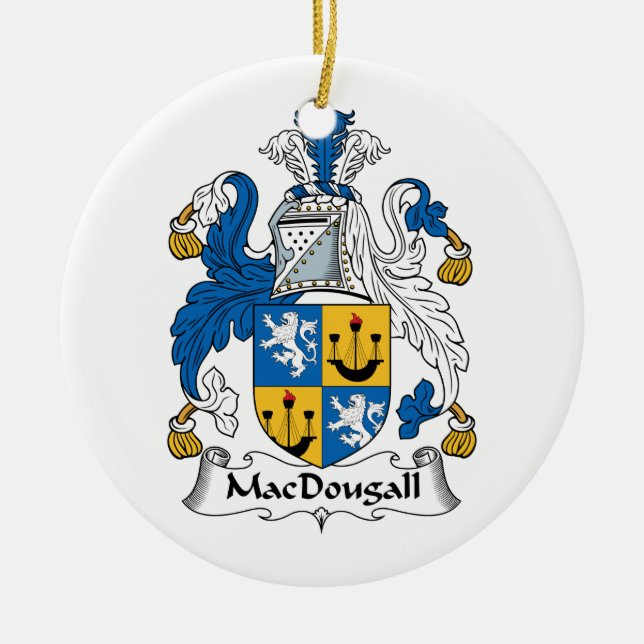MacDougall Familienwappen Keramik Ornament (Vorne)