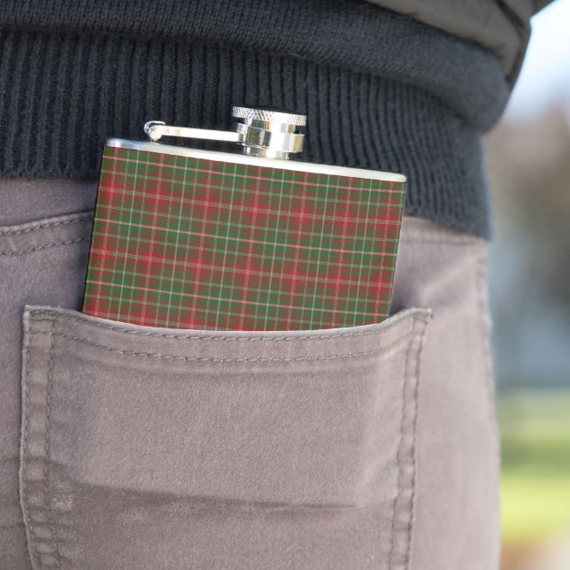 MacDougall Modern Clan Tartan Kariertes Muster Flachmann (Beispiel)