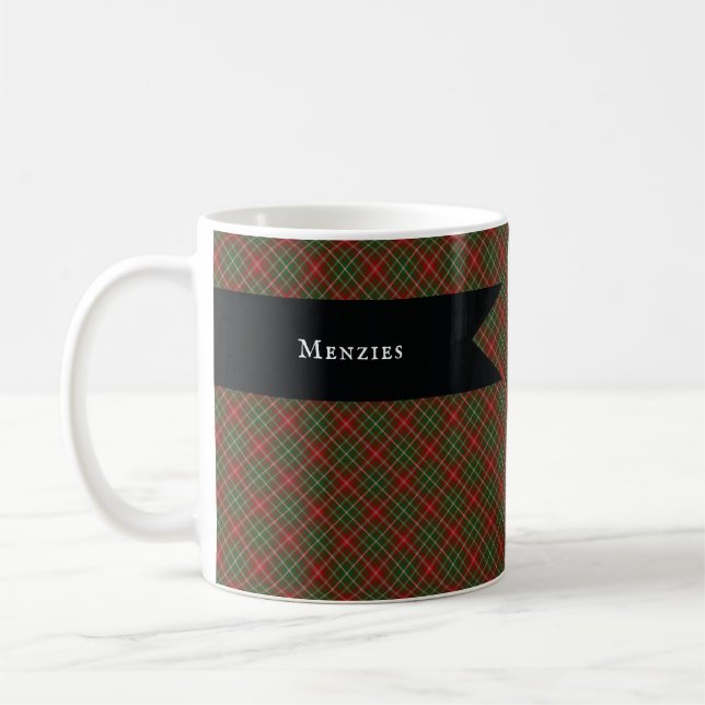 MacDougall Modern Clan Tartan Kariertes Muster Kaffeetasse (Links)
