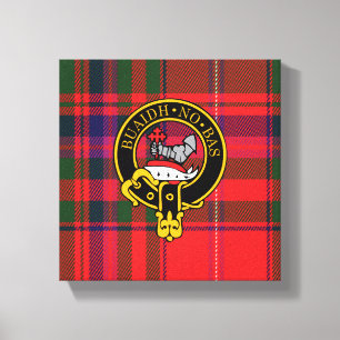 Macdougall Scottish Wappen und Tartan Canvas print Leinwanddruck