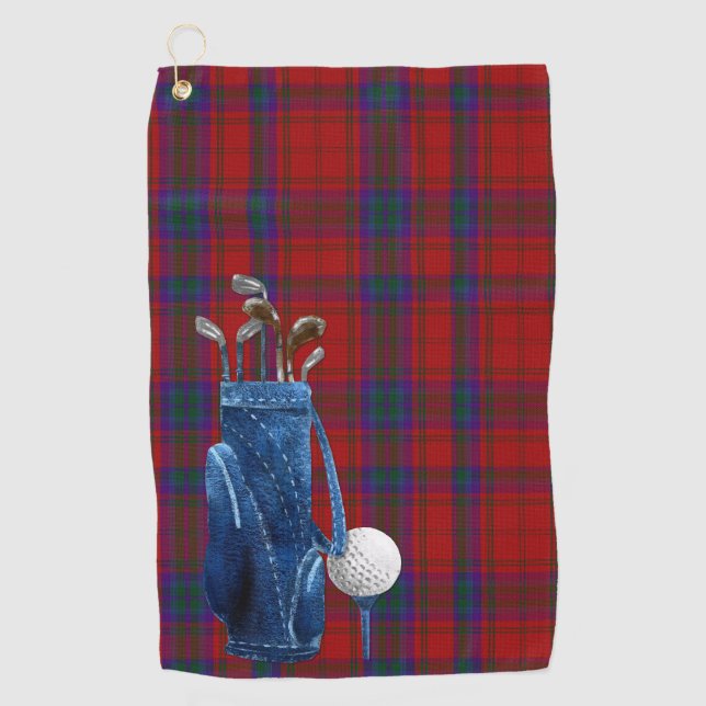 MacDougall Tartan-kariertes Golf-Tuch Golfhandtuch (Vorderseite)