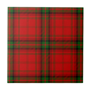 MacDougall-Tartan rot grün kariert Fliese