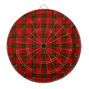 MacDougall Tartan rot kariert Dartscheibe