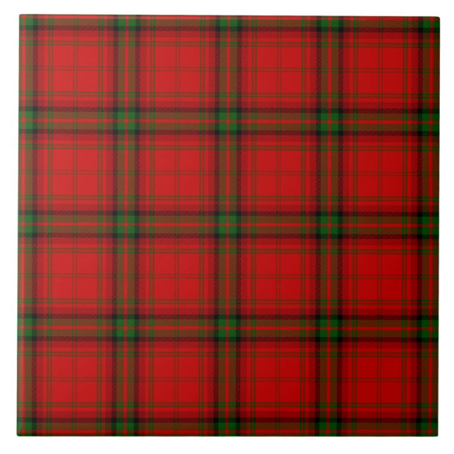 MacDougall Tartan rot kariert Fliese (Vorderseite)