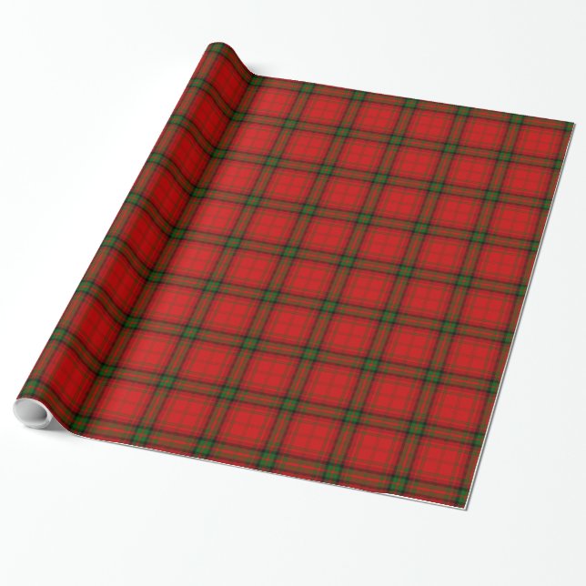 MacDougall Tartan rot kariert Geschenkpapier (Ungerollt)