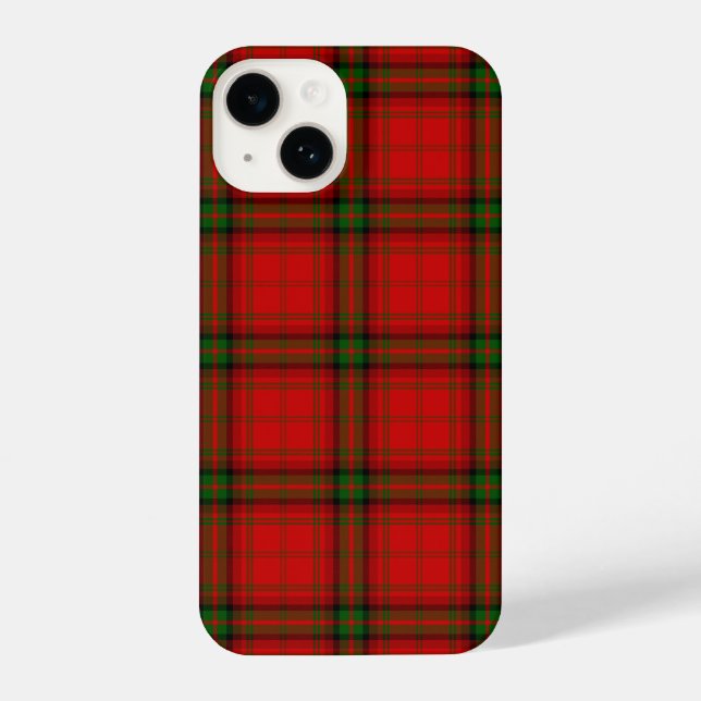 MacDougall Tartan rot kariert iPhone Hülle (Rückseite)