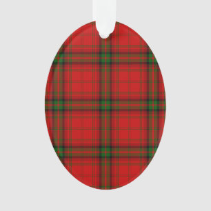 MacDougall Tartan rot kariert Ornament