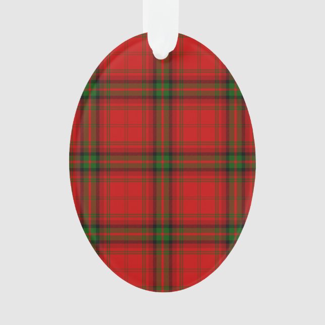 MacDougall Tartan rot kariert Ornament (Vorderseite)