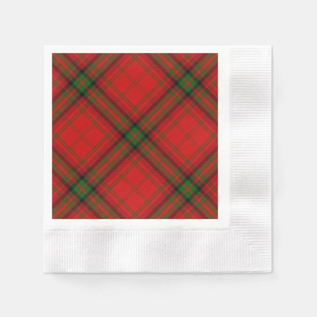 MacDougall Tartan rot kariert Serviette (Vorderseite)
