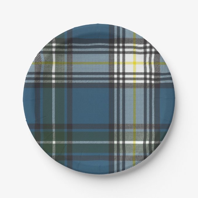 MacDowall Tartan-Papier-Party-Teller Pappteller (Vorderseite)