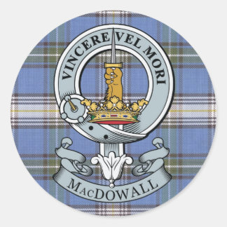 MacDowall Wappen + Tartan Sticker Pack