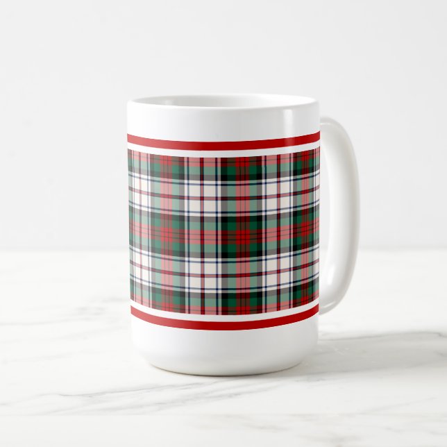 MacDuff Clan Dress Tartan Scottish Kariert Kaffeetasse (VorderseiteRechts)
