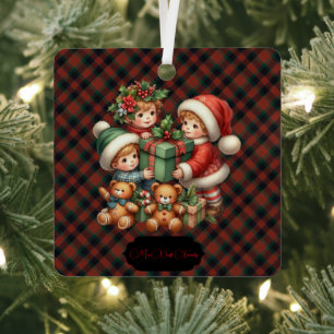 MacDuff Hunting Modern Original Schottischer Tarta Ornament Aus Metall
