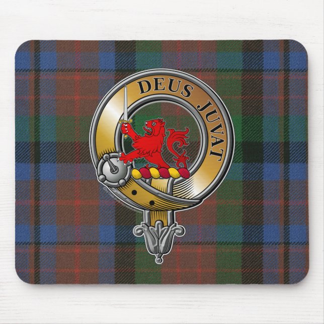 MacDuff Tartan & Abzeichen Mousepad (Vorne)