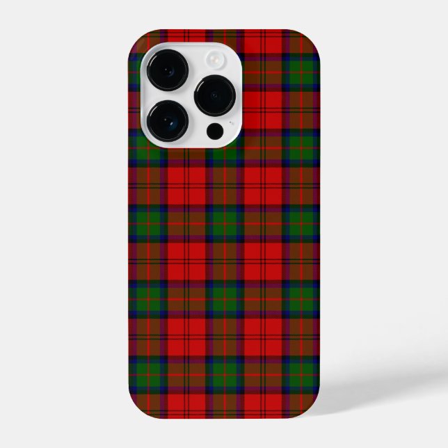MacDuff Tartan rot kariert iPhone Hülle (Rückseite)