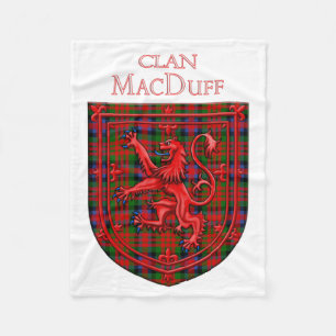 MacDuff Tartan Scottish Kariert Lion Rampant Fleecedecke