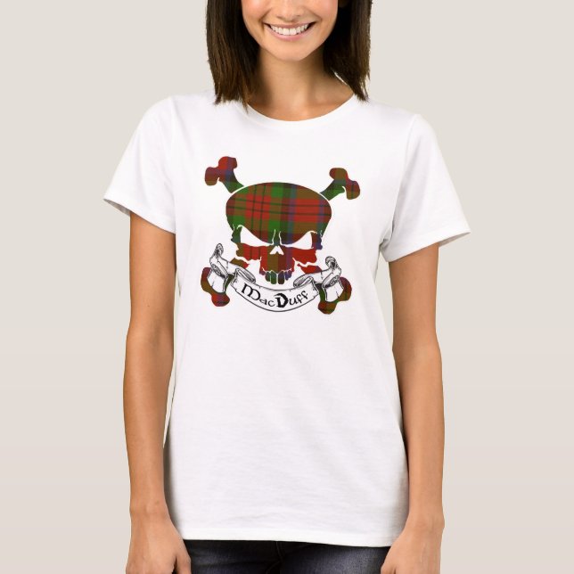 MacDuff Tartan Skull T-Shirt (Vorderseite)