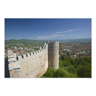 MACEDONIA, Ohrid. Burg von Car Samoil / Fotodruck
