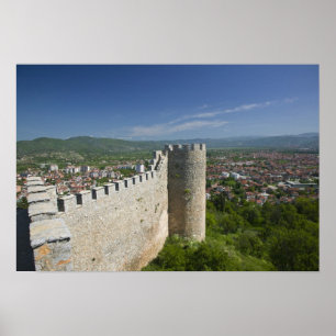 MACEDONIA, Ohrid. Burg von Car Samoil / Poster