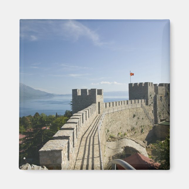 MACEDONIA, Ohrid. Car Samoil - Burg - Schloss Magnet (Vorne)