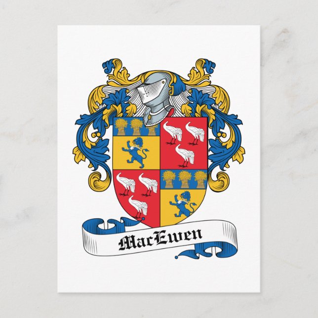 MacEwen-Familienwappen Postkarte (Vorderseite)