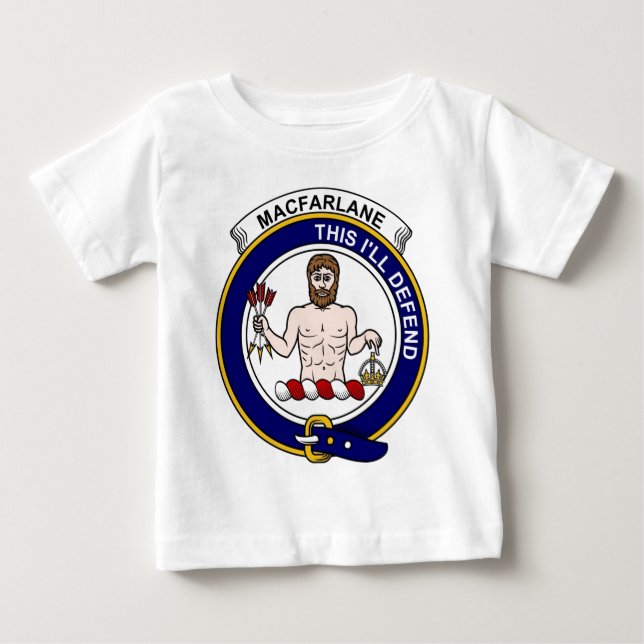 MacFarlane Clan-Abzeichen Baby T-shirt (Vorderseite)