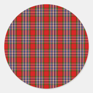 MacFarlane Clan Tartan Runder Aufkleber