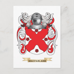 MacFarlane Coat of Arms (Familienwappen) Postkarte