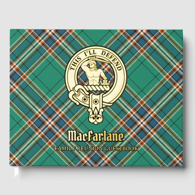 MacFarlane Family Wiedersehen Gästebuch (Vorderseite)