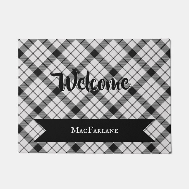 MacFarlane Kariert Tartan Scottish Clan Pattern Fußmatte (Vorderseite)