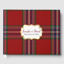 MacFarlane Kariert Wedding Guest Book Gästebuch