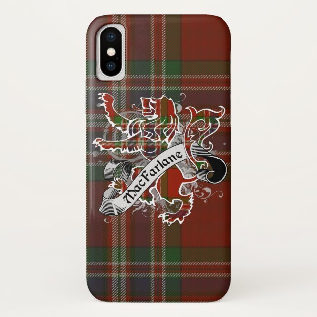 MacFarlane Tartan-Löwe Case-Mate iPhone Hülle (Rückseite)