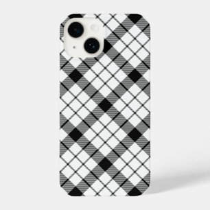 MacFarlane Tartan Schwarz-weiß kariert iPhone 14 Hülle
