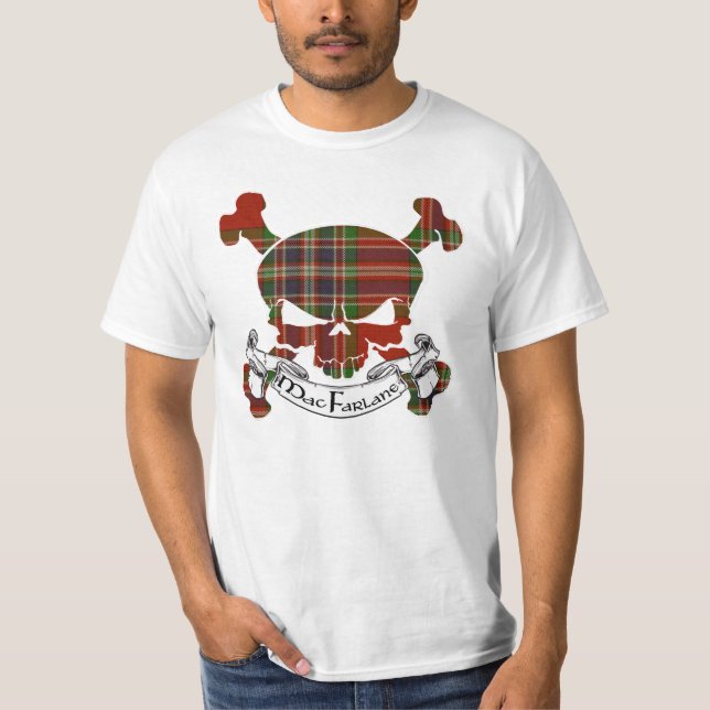 MacFarlane Tartan Skull T-Shirt (Vorderseite)