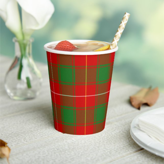 MacFee McPhee Scottish Clan Tartan Paper Cups Pappbecher (In Situ)