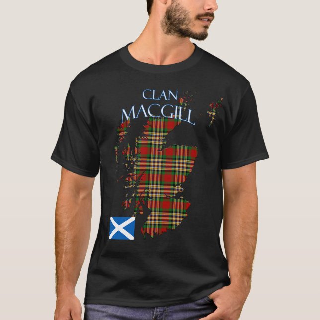 MacGill Scottish Clan Tartan Scotland T-Shirt (Vorderseite)