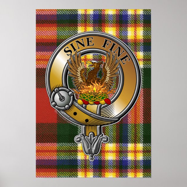 MacGill Tartan & Abzeichen Poster (Vorne)