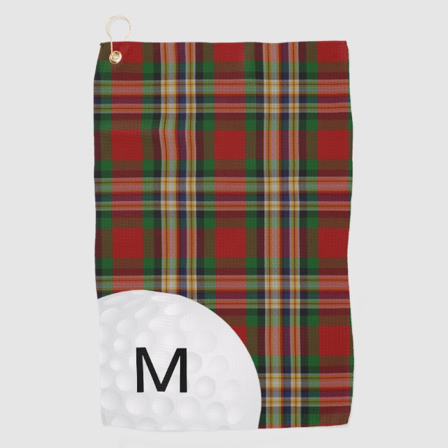MacGill Tartan Kariertes Golfhandtuch (Vorderseite)