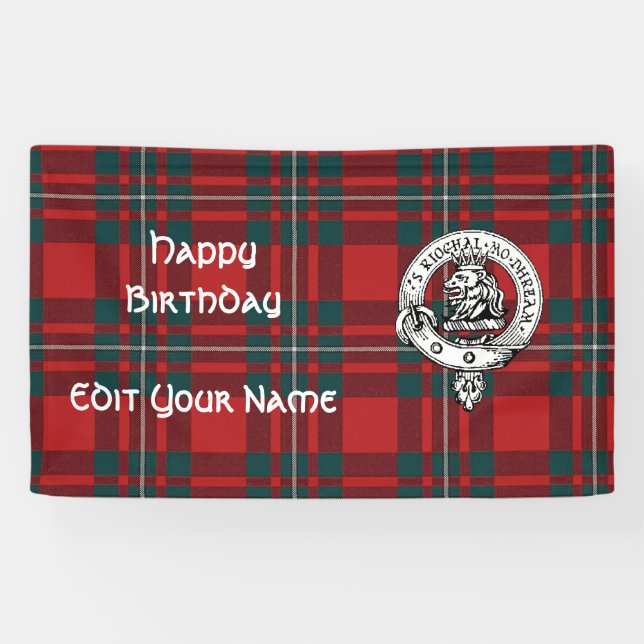 MacGregor Banner. Ändern von Name/Ereignis/H Banner (Horizontal)