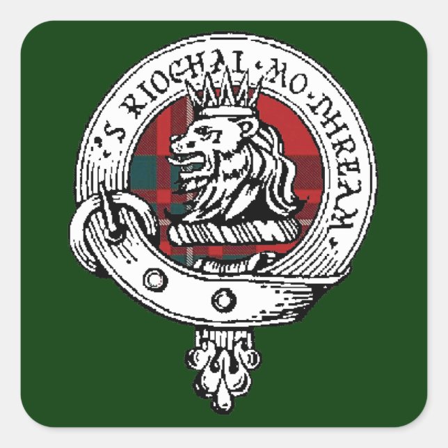 MacGregor Clan Abzeichen Sticker Forest Green (Vorderseite)